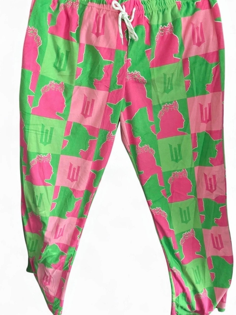 Universal woman Geometric pj in Green & Pink Size Large